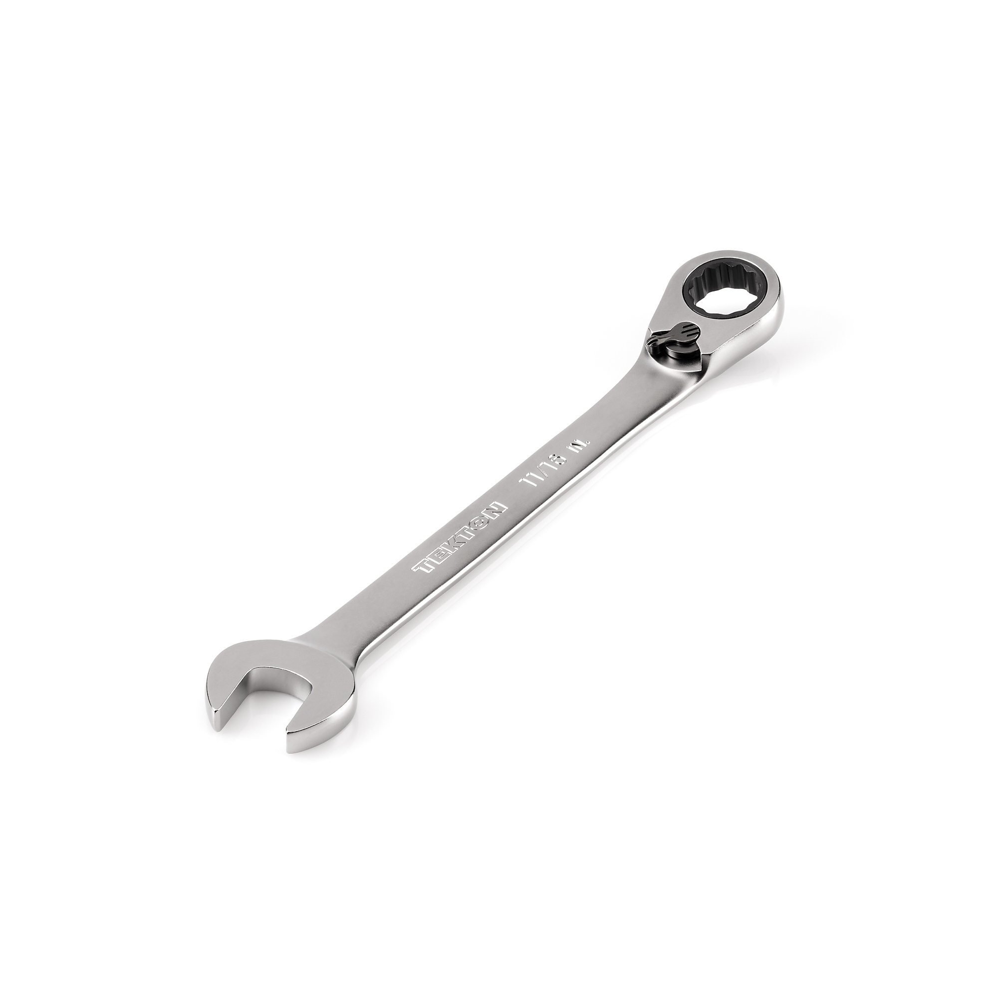 TEKTON 11/16 Inch Reversible 12-Point Ratcheting Combination Wrench | WRC23317
